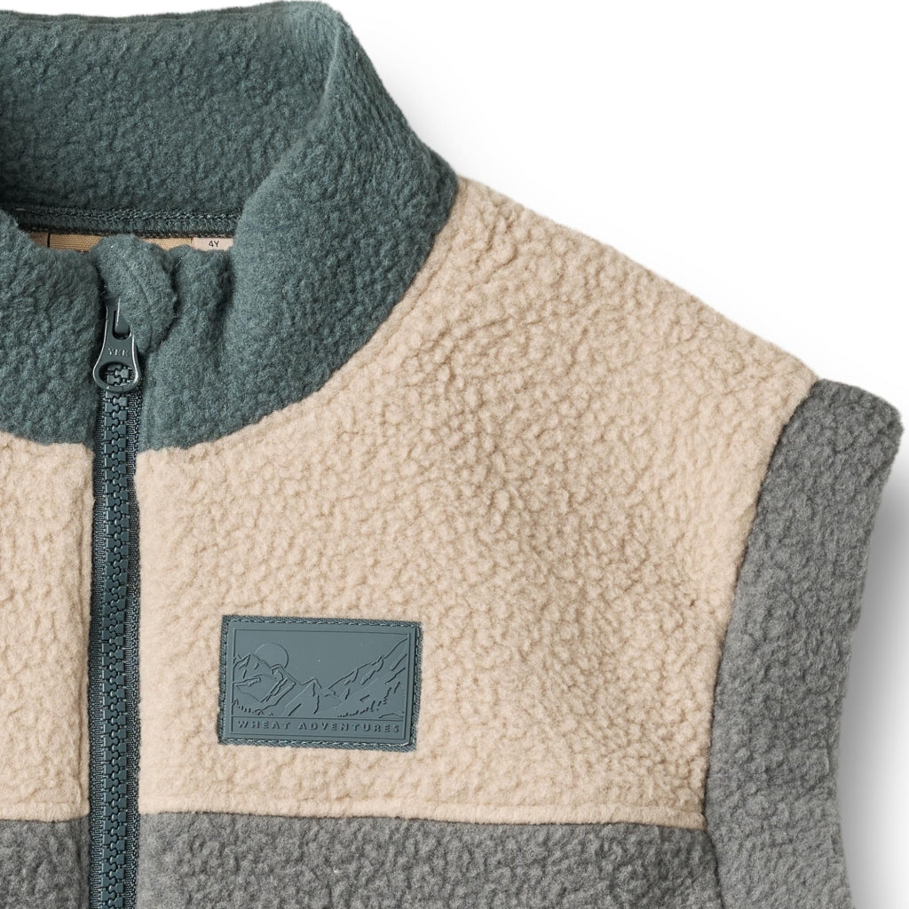 Wheat | Gilet Ask Fleecevest - Flint