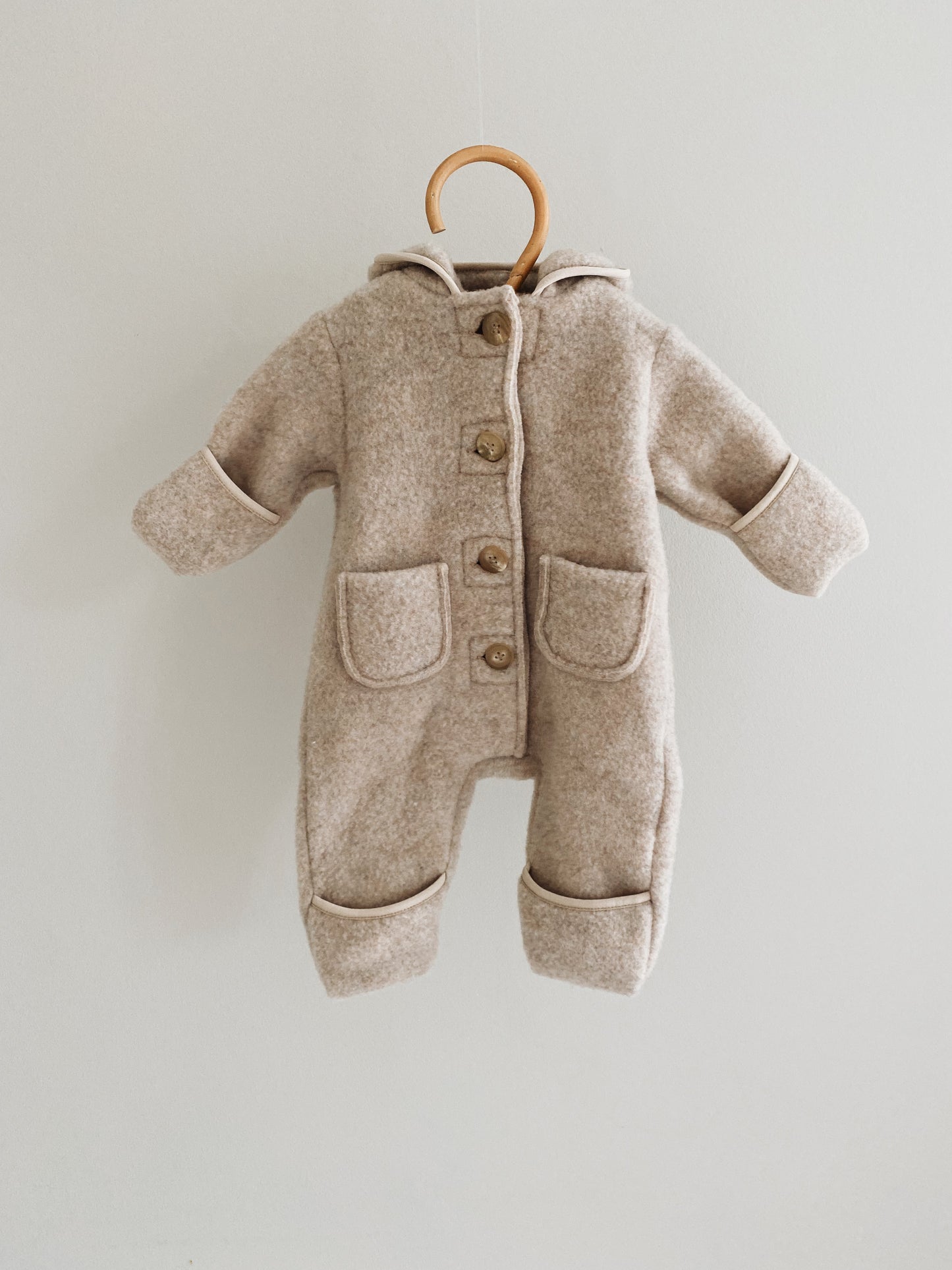 Lalaby | Teddy Merinoull Onsie - Oat