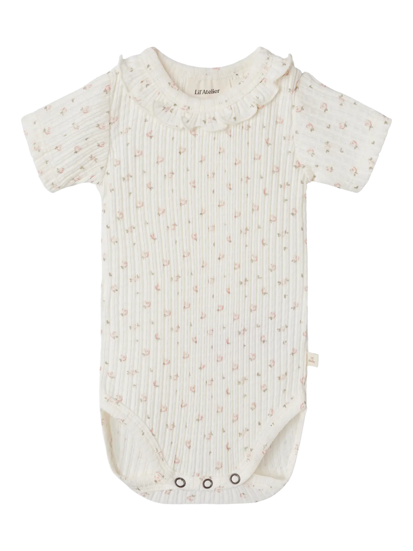 Lil Atelier BABY | Hulla Slim pointelle body - Coconut Milk