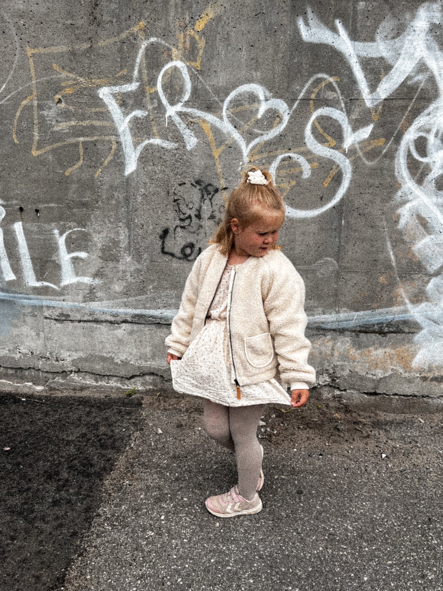 Lil Atelier Mini | Lajo Unisex Teddy Bomberjakke - Moon