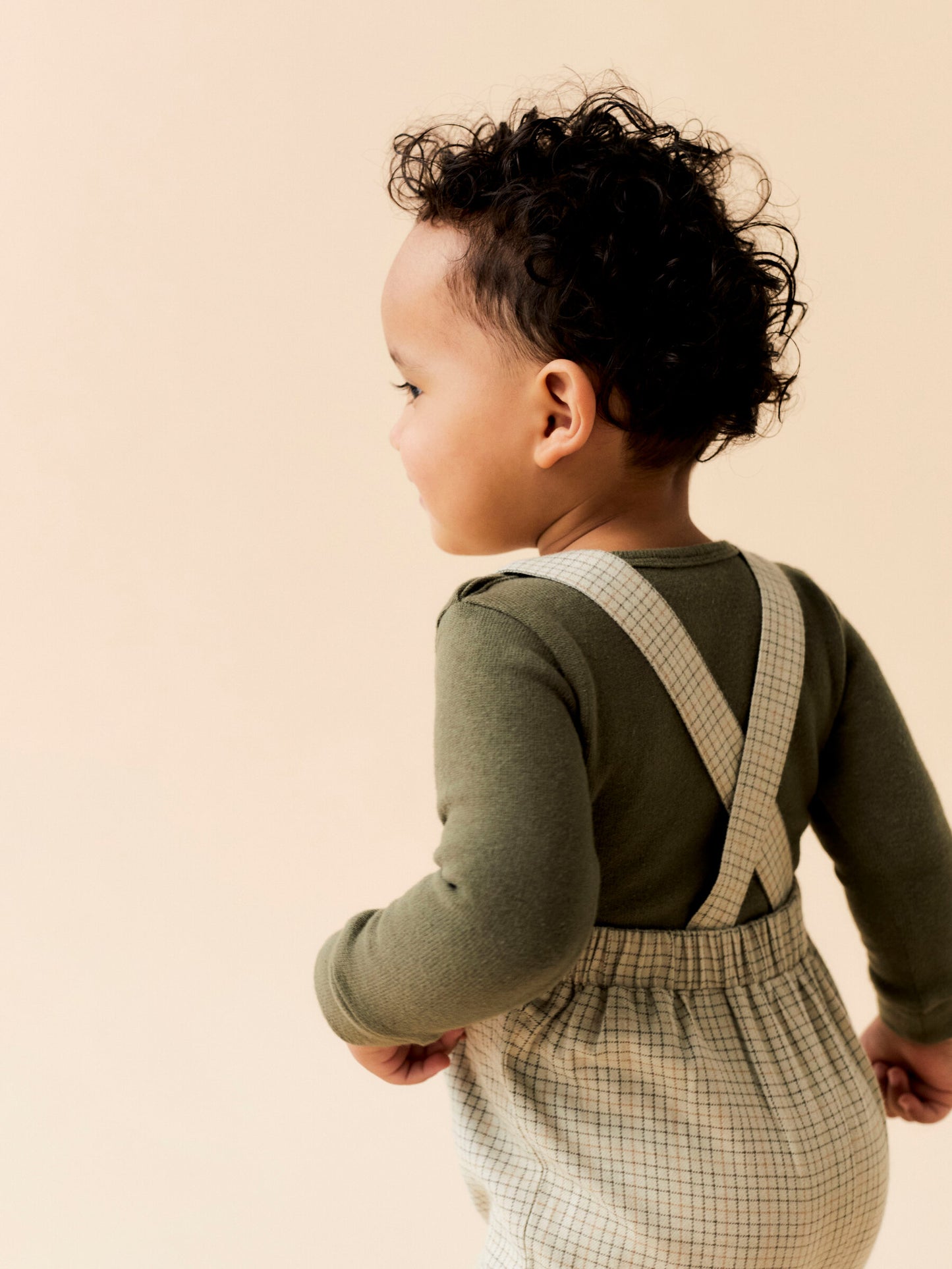 Lil Atelier Baby | Balou Overall - Moss Gray