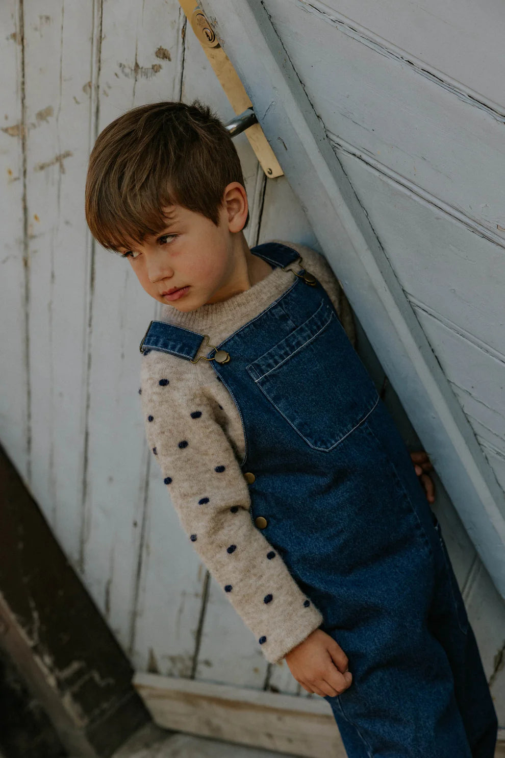 Fliink | Don Denim Unisex Overall - Dark denim Blue