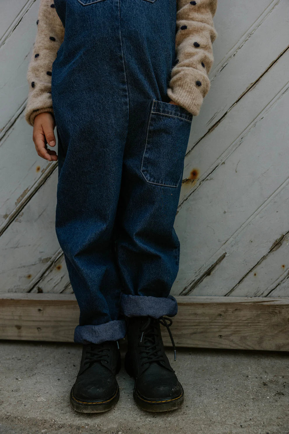 Fliink | Don Denim Unisex Overall - Dark denim Blue