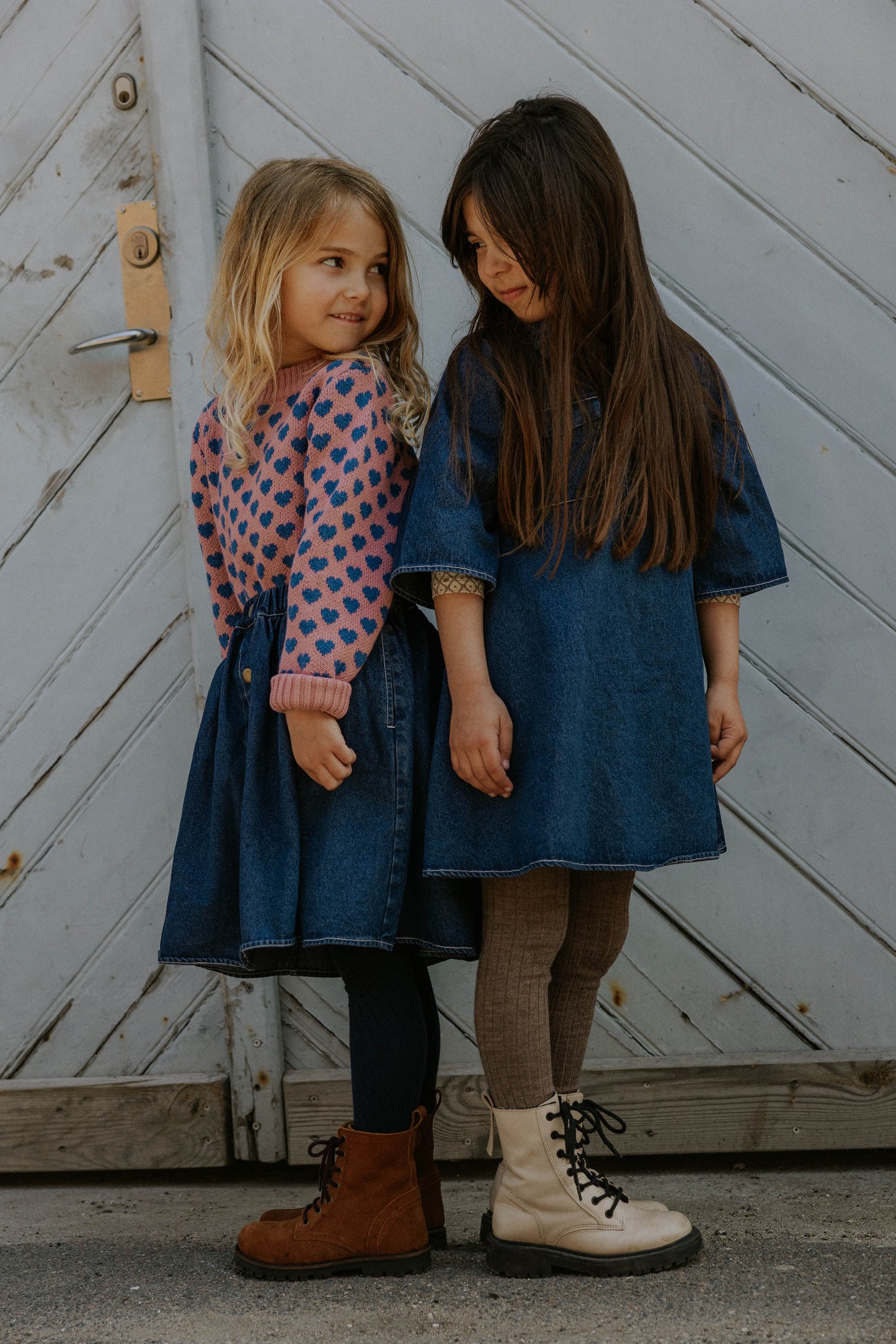 Fliink | Denim Kjole - Dark denim blue