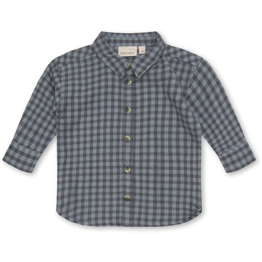 Thats Mine | Helge Flanell Skjorte - Blue Check