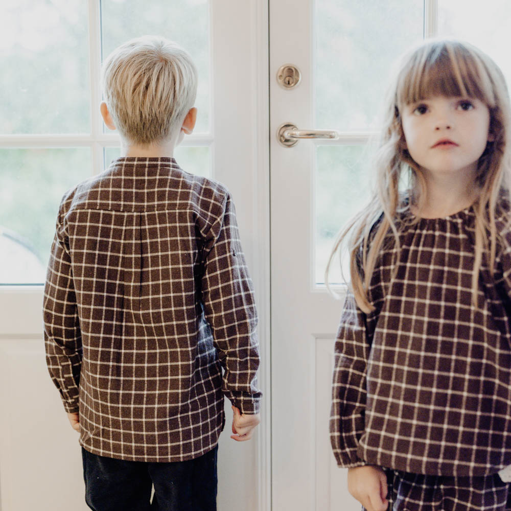 Thats Mine | Hugo myk flanell Skjorte - Dark Brown Melange