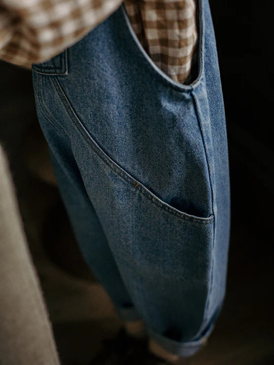 The Simple Folk | The Oversized Denim Dungaree