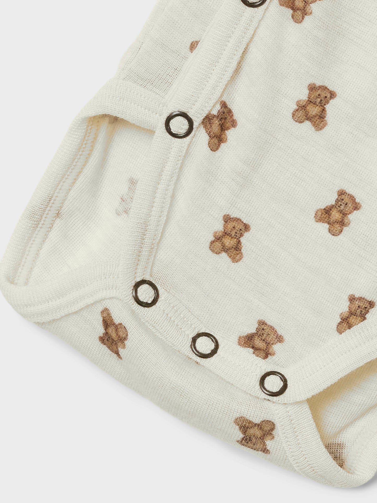 Lil Atelier Baby | Nalu Unisex ull omslagsbody - Teddybjørn Turtledove