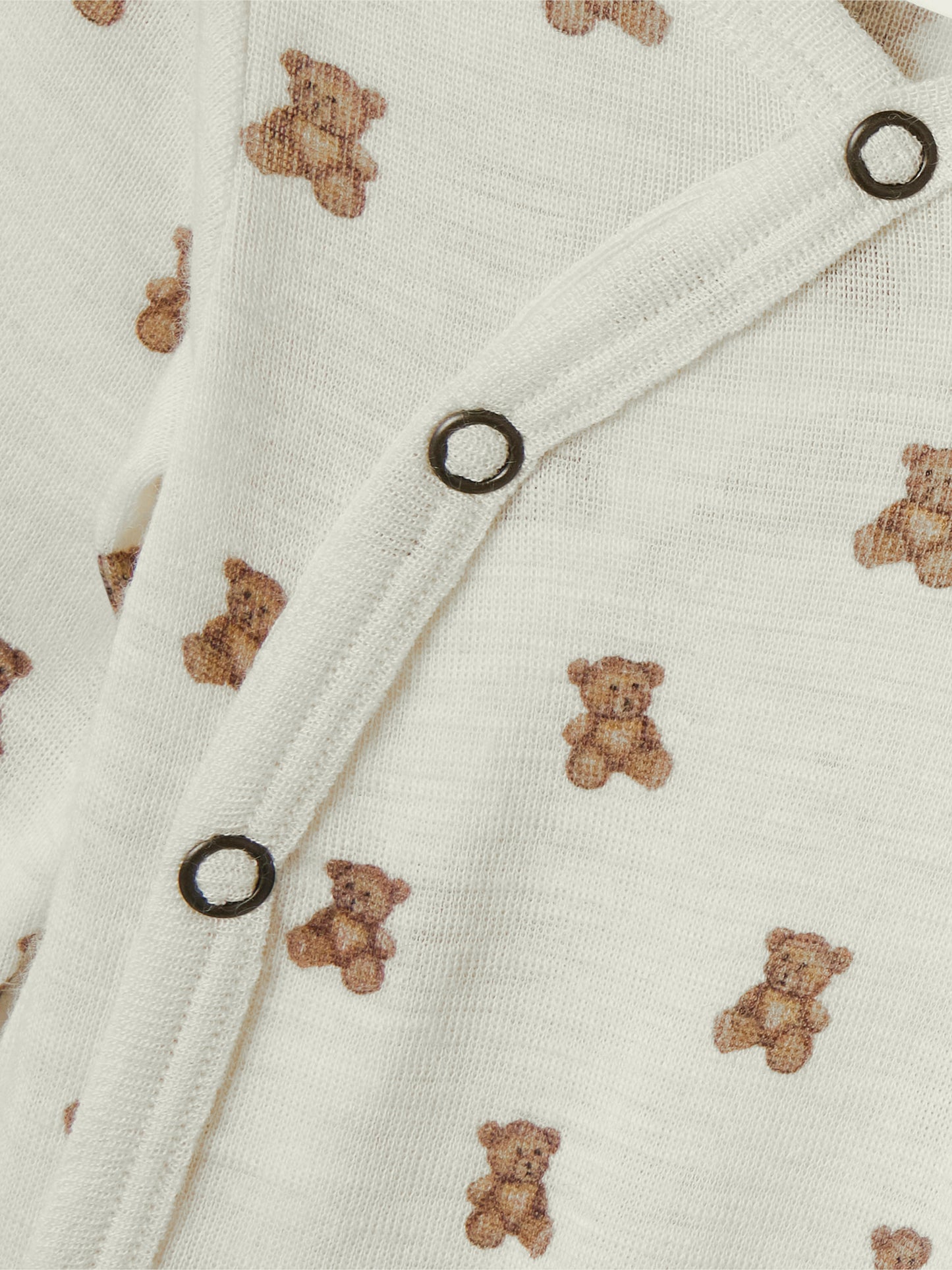 Lil Atelier Baby | Nalu Unisex ull omslagsbody - Teddybjørn Turtledove