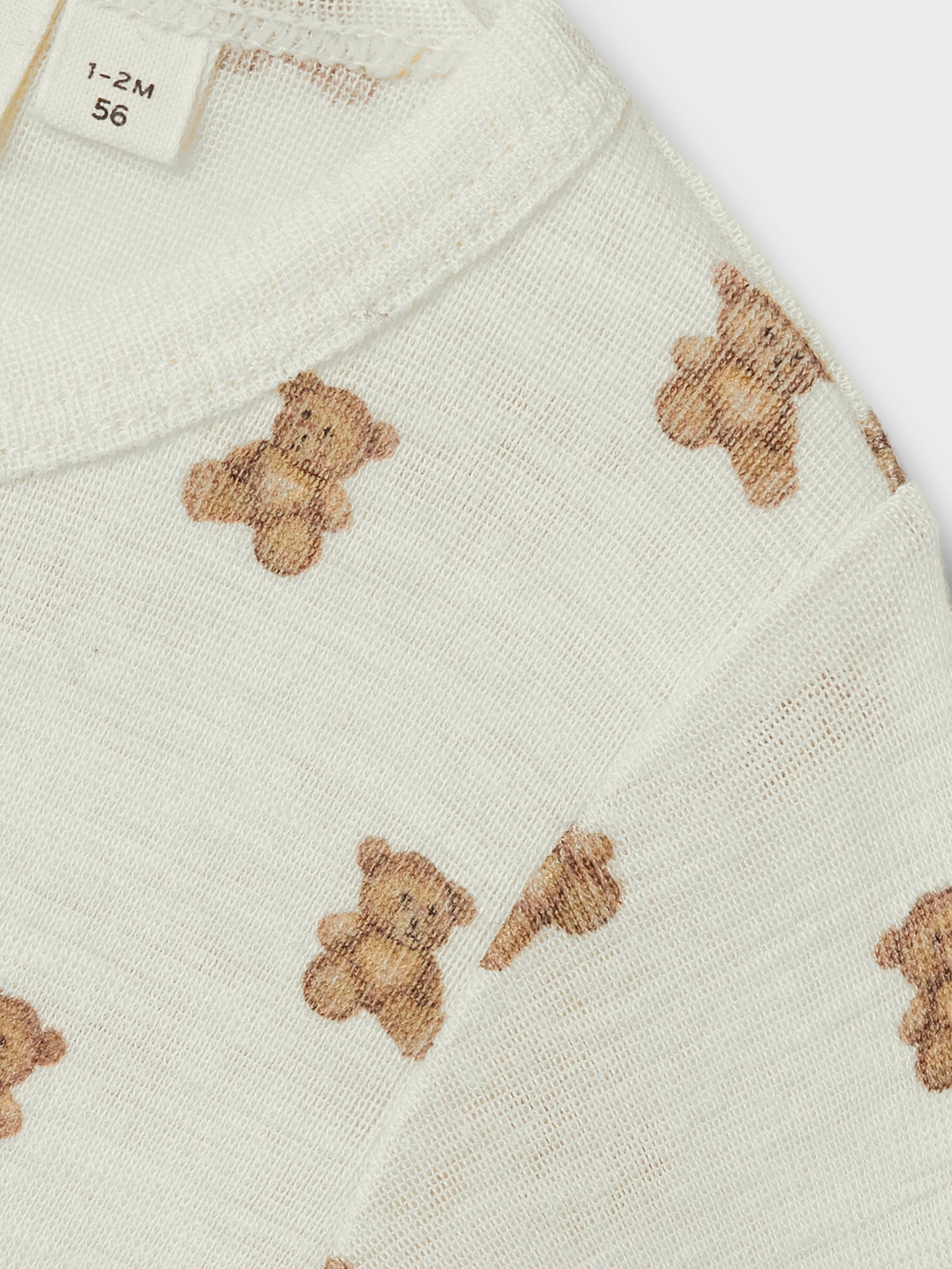 Lil Atelier Baby | Nalu Unisex ull heldress - Teddybjørn Turtledove