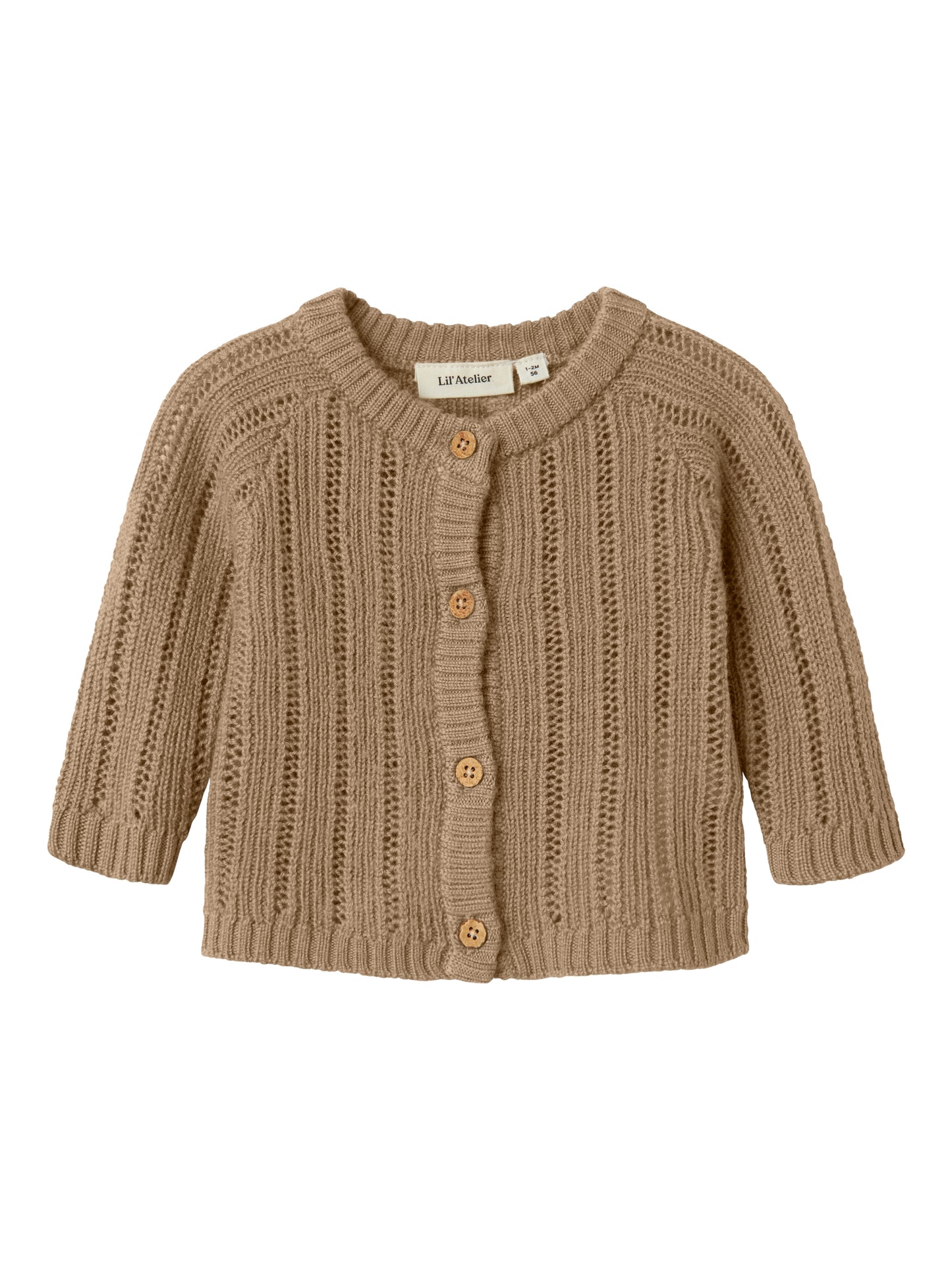 Lil Atelier Baby | Nomo strikket ulljakke - Tigers Eye