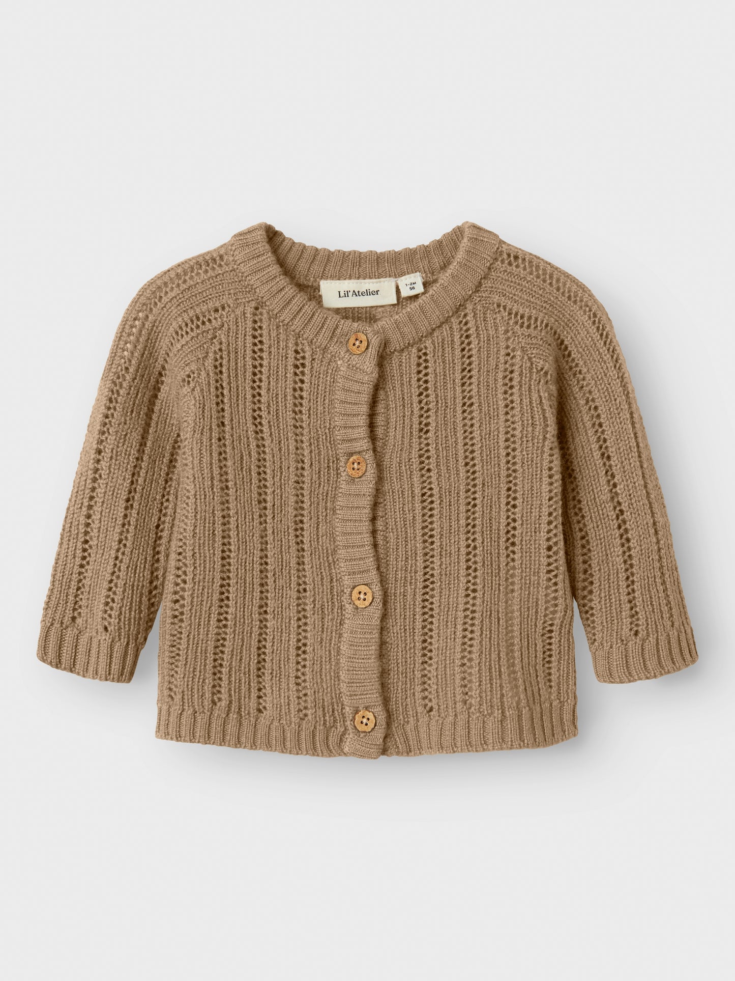 Lil Atelier Baby | Nomo strikket ulljakke - Tigers Eye