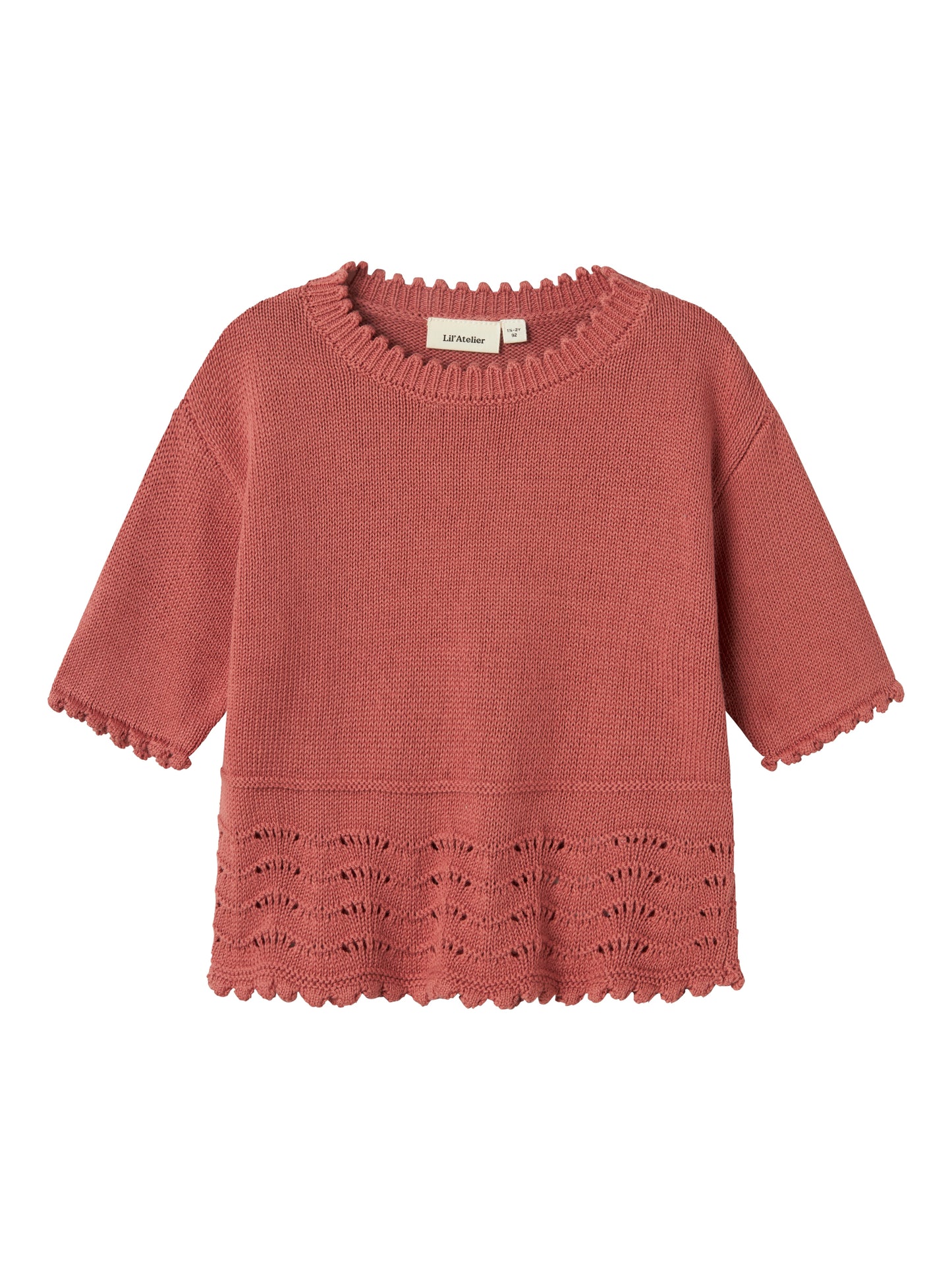 Lil Atelier Mini | Lola strikket topp - Withered Rose