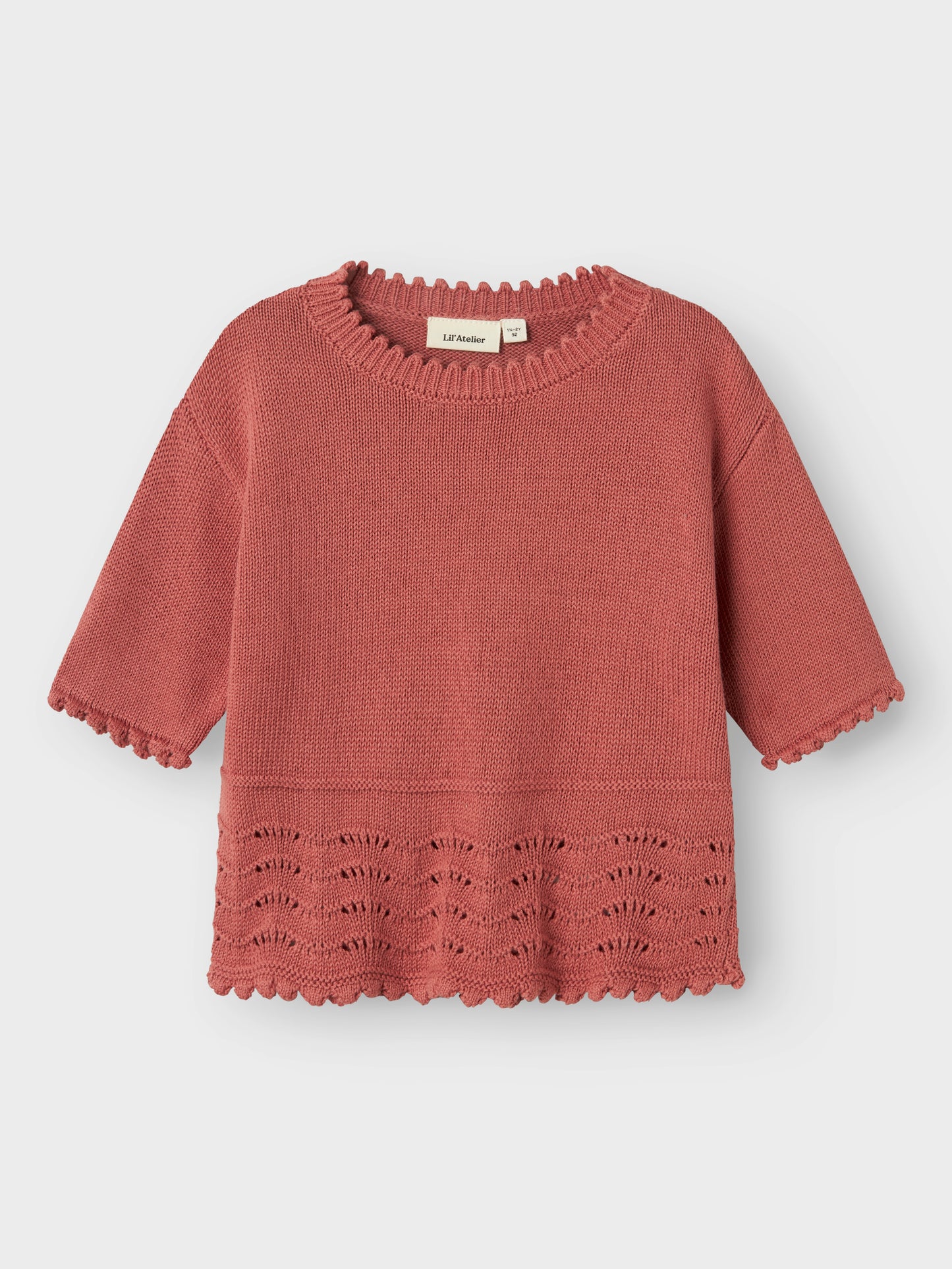 Lil Atelier Mini | Lola strikket topp - Withered Rose