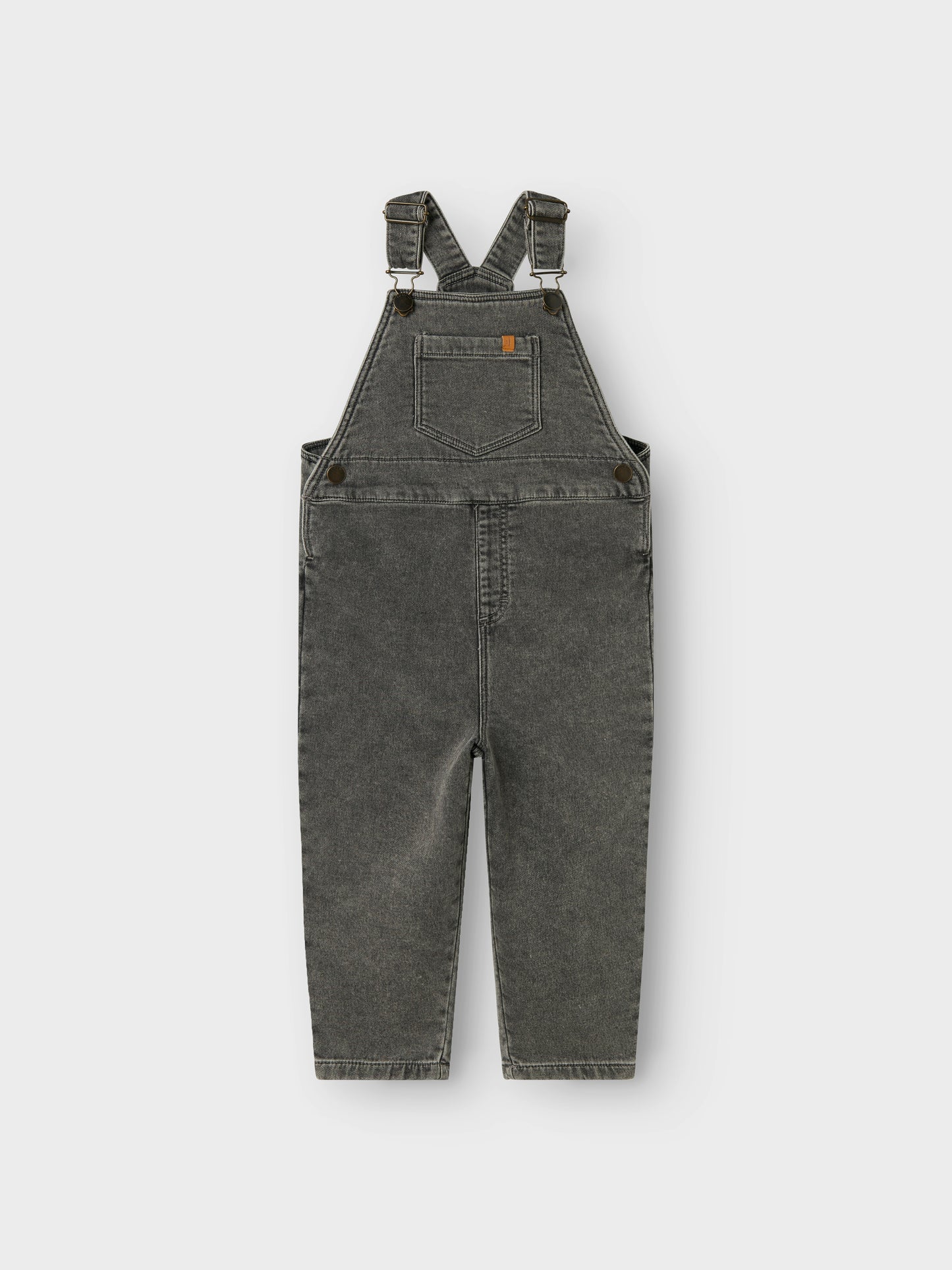 Lil Atelier Mini | Unisex Lulia Loose Denim Overall - Medium Grey Denim