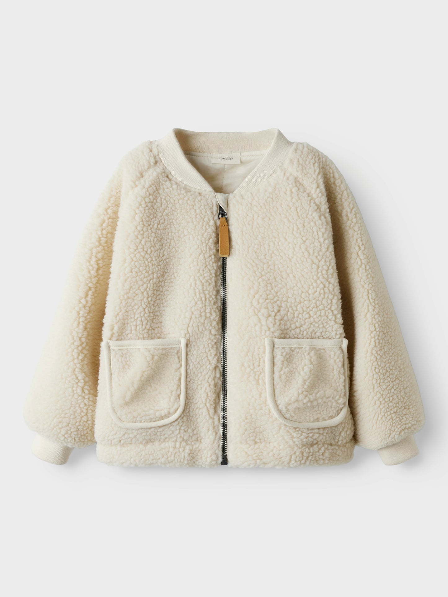 Lil Atelier Mini | Lajo Unisex Teddy Bomberjakke - Moon