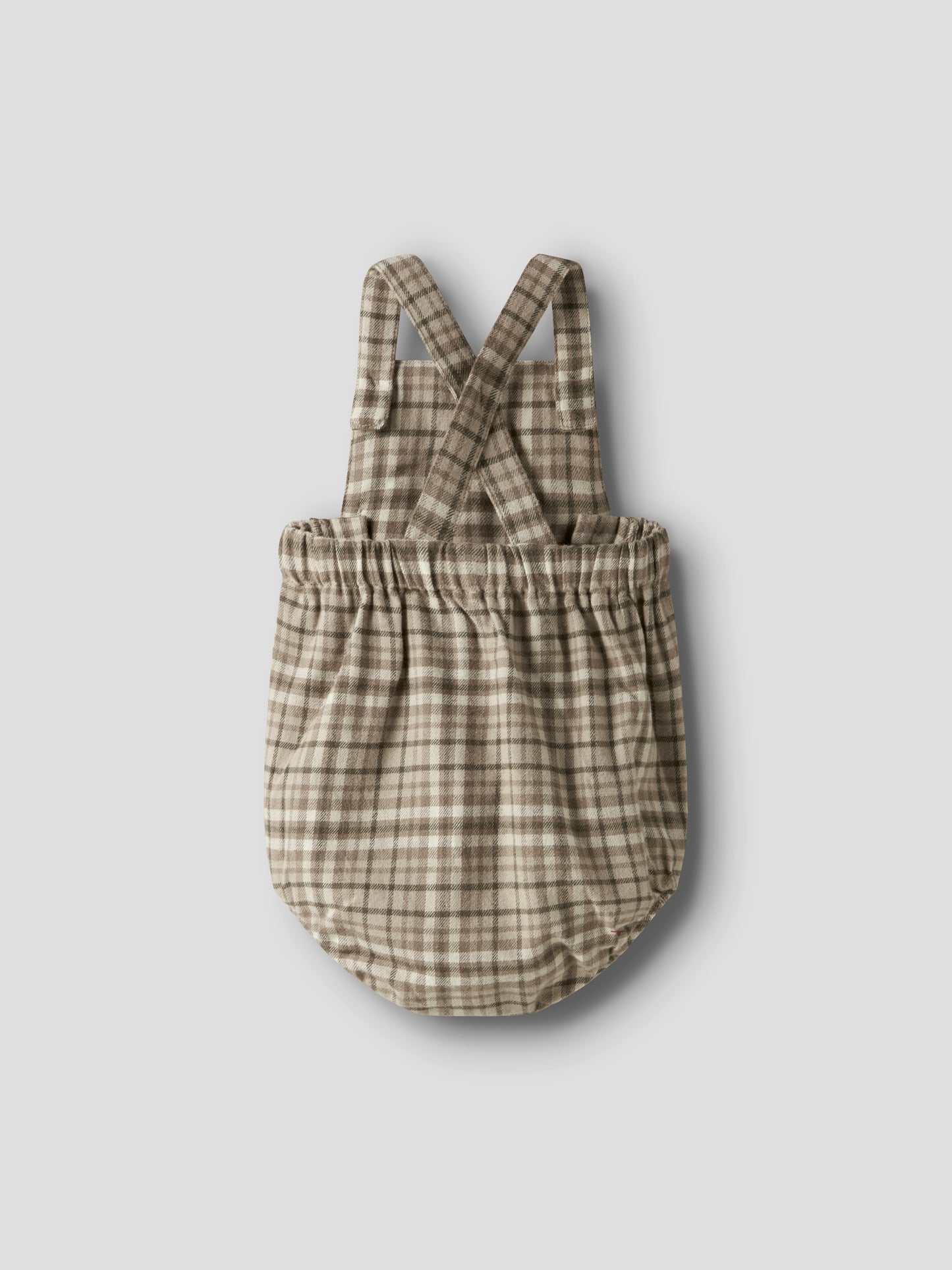 Lil Atelier Baby | Unisex Rebel Romper i Flanell - Sepia Tint