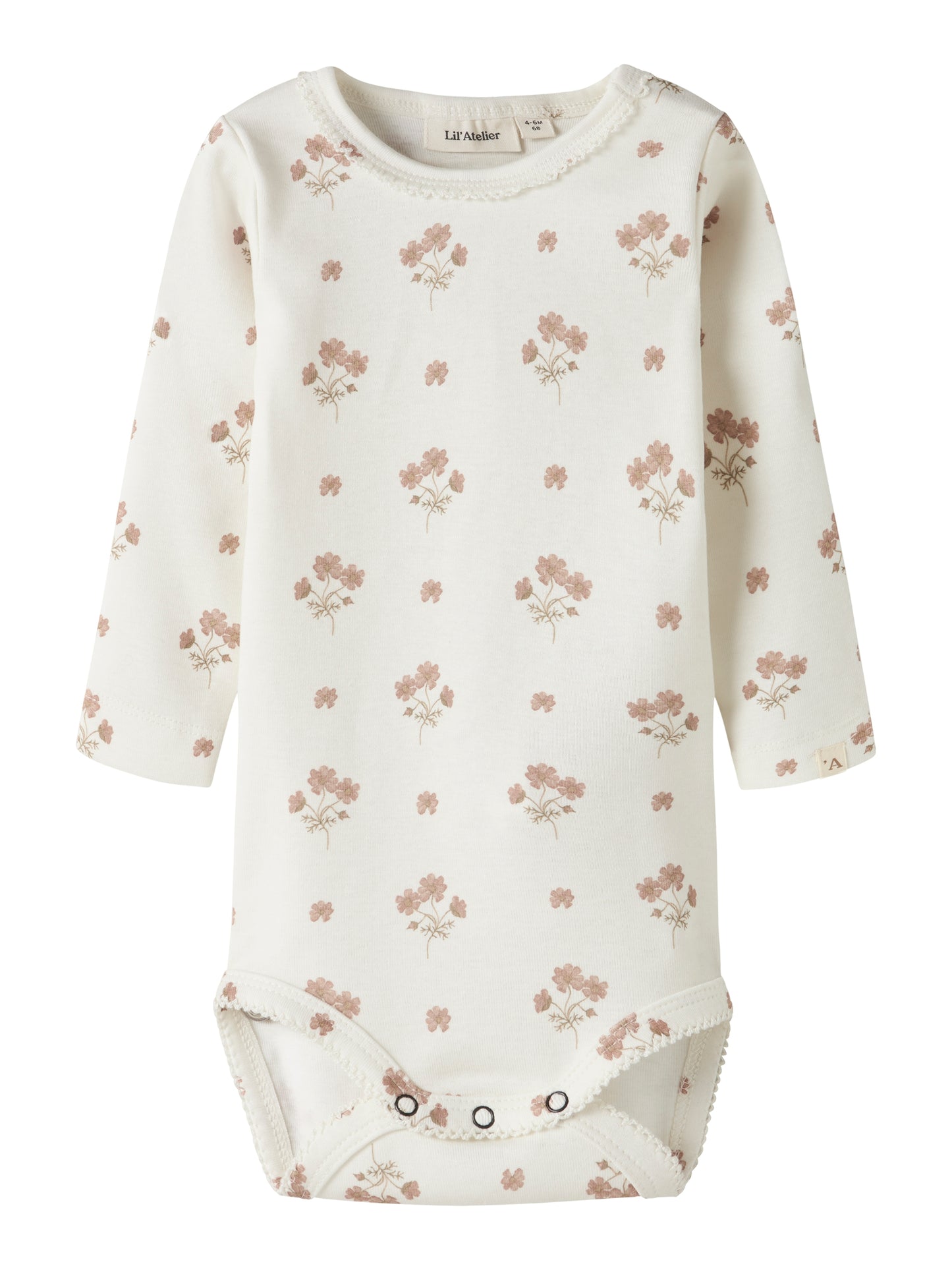 Lil Atelier BABY | Layo Slim Body - Coconut Milk FLOWER PINK
