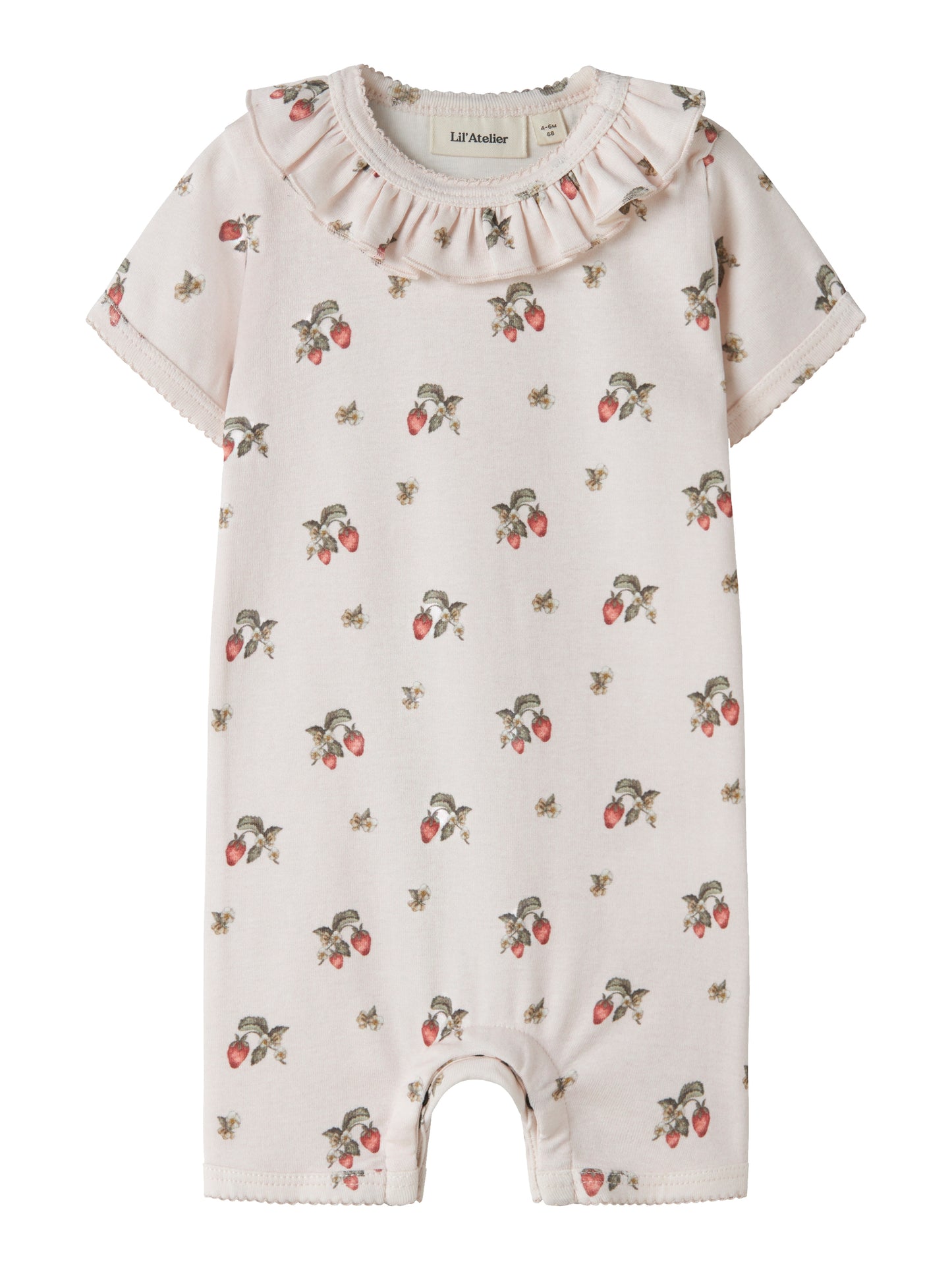 Lil Atelier BABY | Gayo kortermet Onesie - Morganite STRAWBERRY