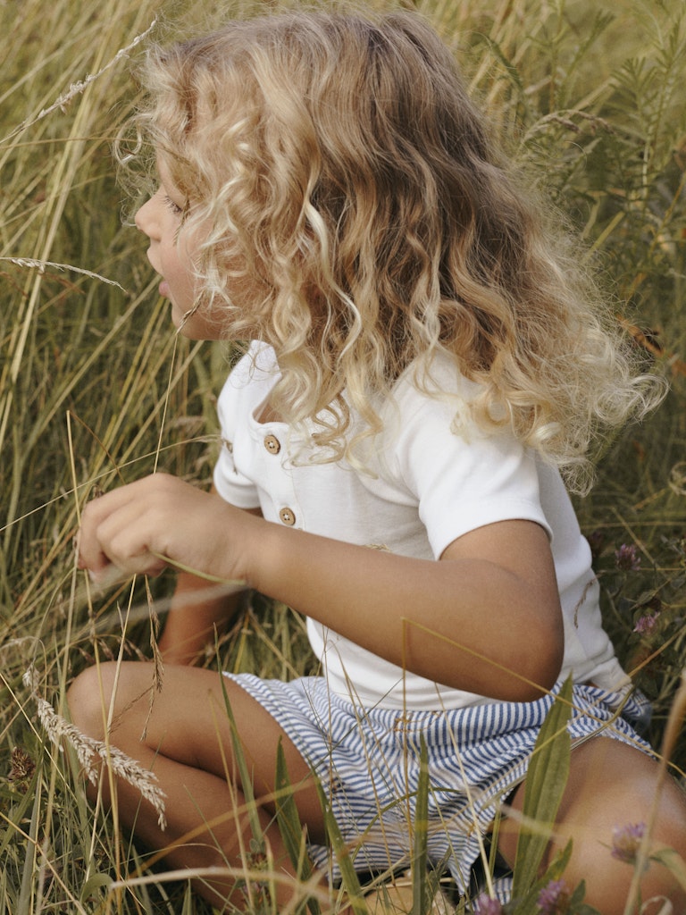 Lil Atelier Mini | Halfdan Loose Shorts - Zen Blue