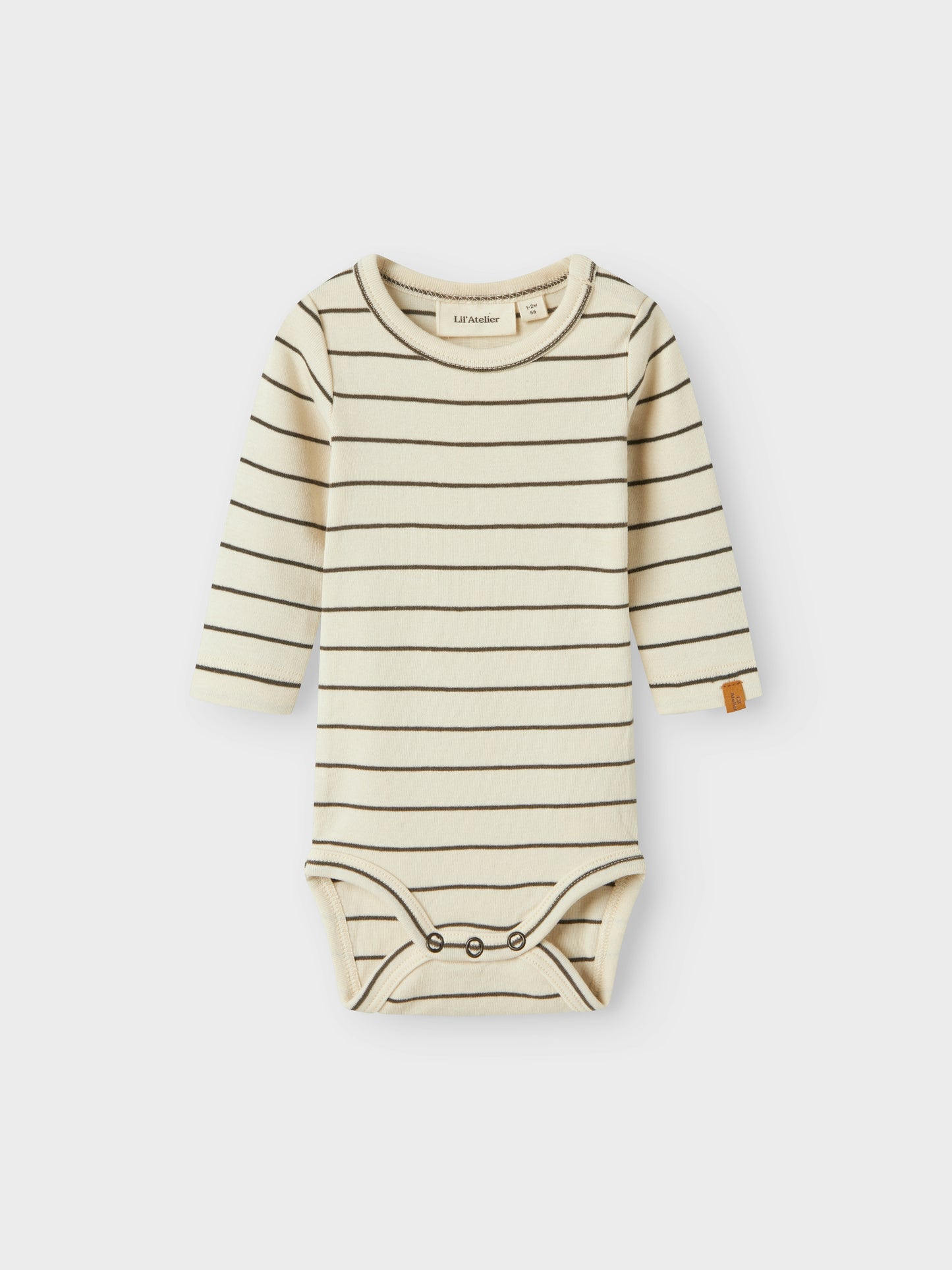 Lil Atelier Baby | Geo slim body - Turtledove