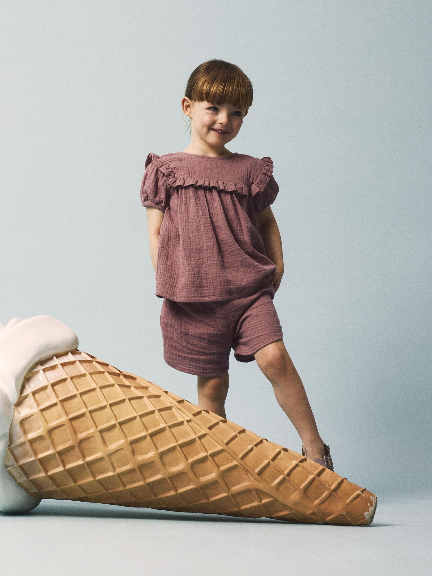Name it Mini | Hussi Kortermet Topp - Nostalgia Rose