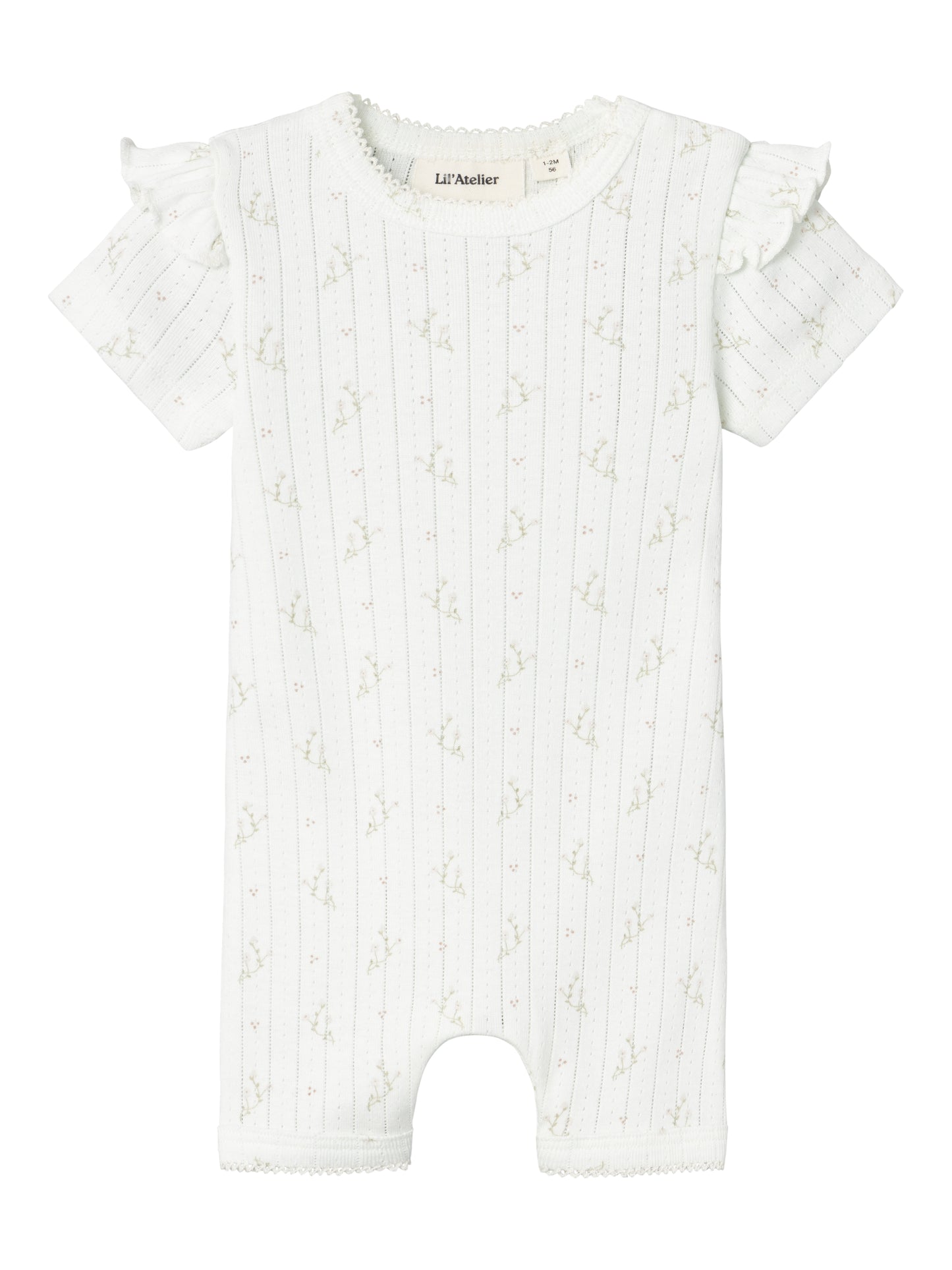 Lil Atelier Baby | Rachello Doa kortermet nattdrakt - Coconut Milk