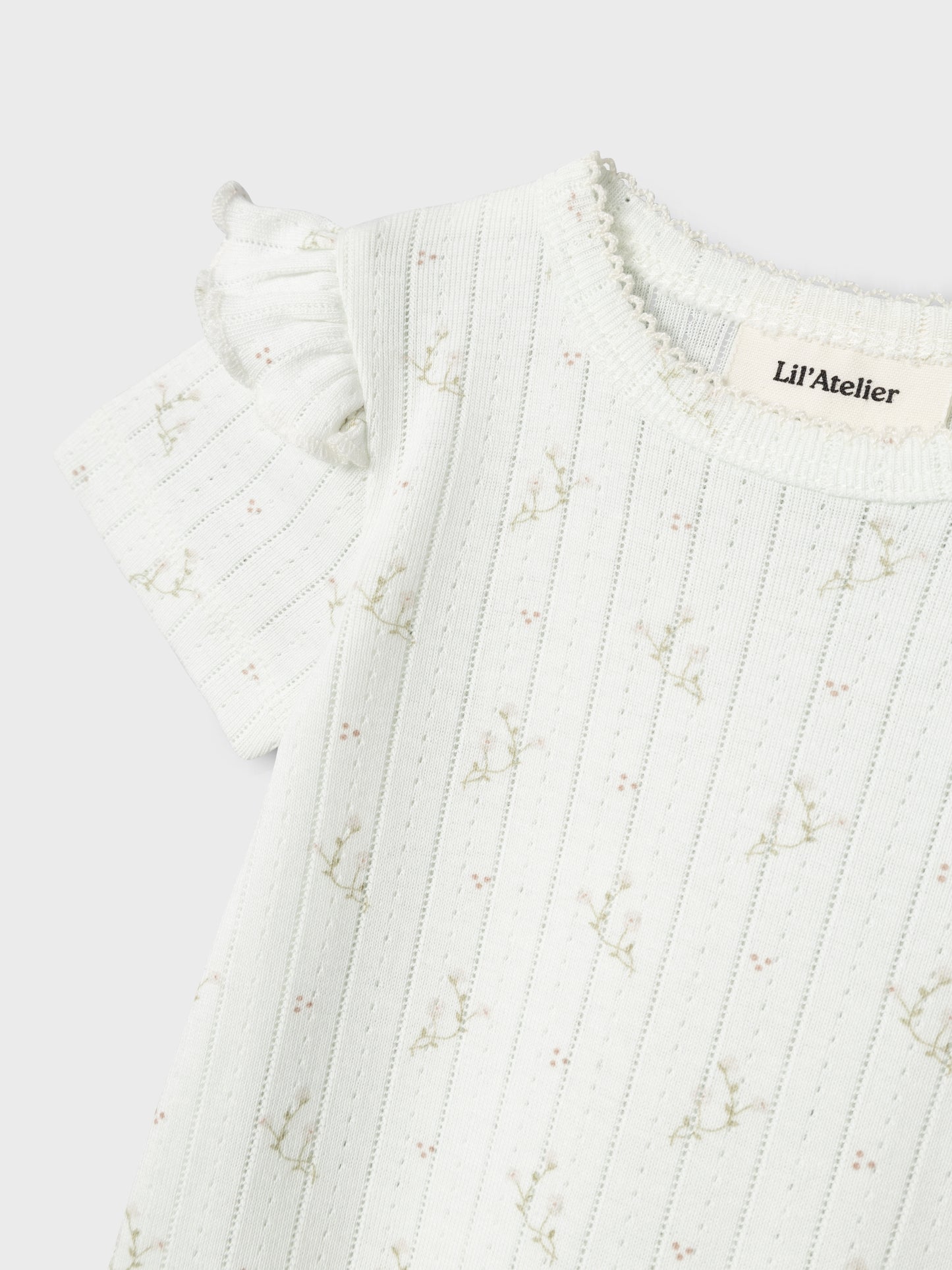 Lil Atelier Baby | Rachello Doa kortermet nattdrakt - Coconut Milk