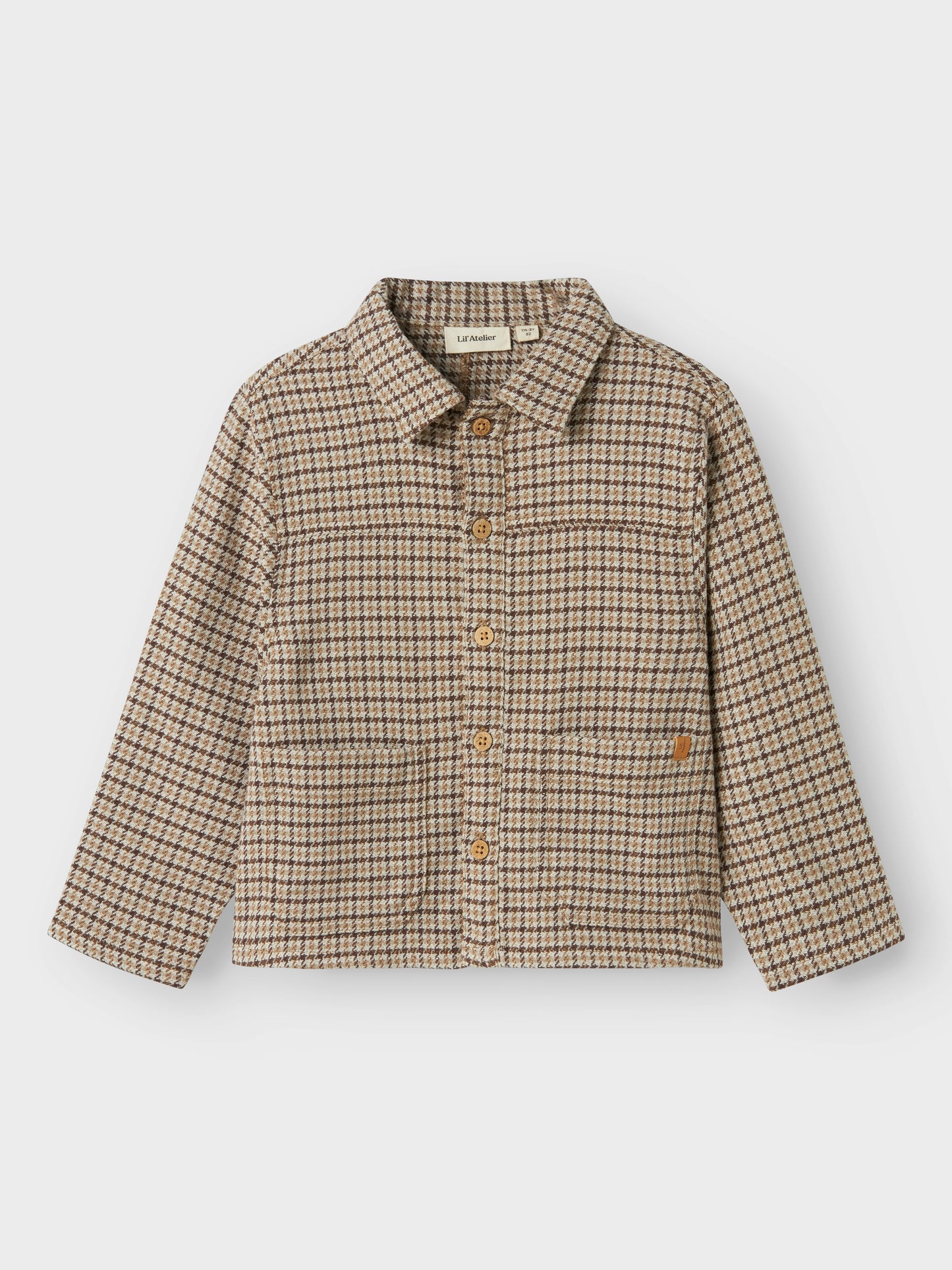Lil Atelier Mini | Tevin Skjorte - Petrified Oak
