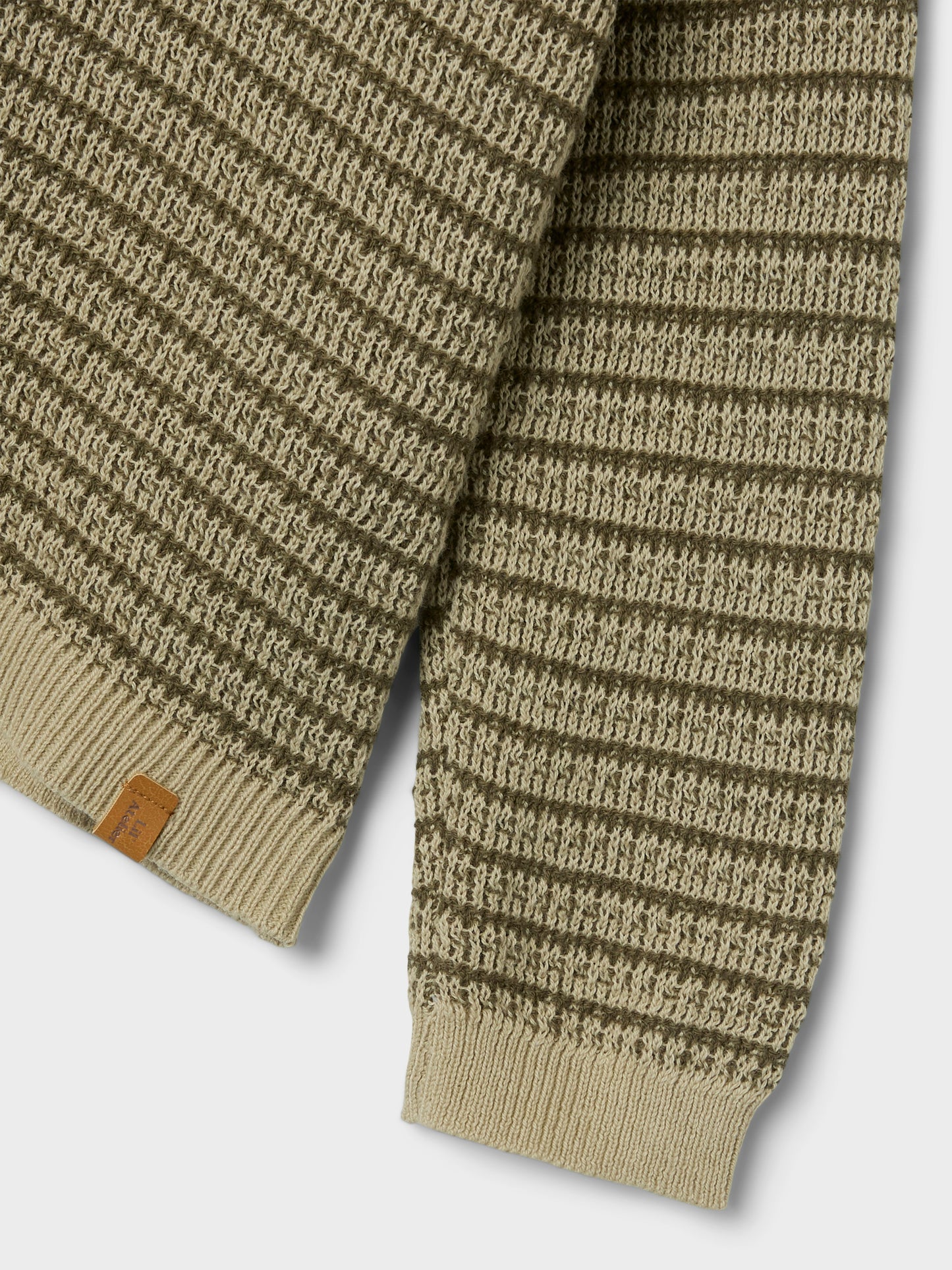 Lil Atelier Mini | Barker Strikket Pengenser - Moss Gray