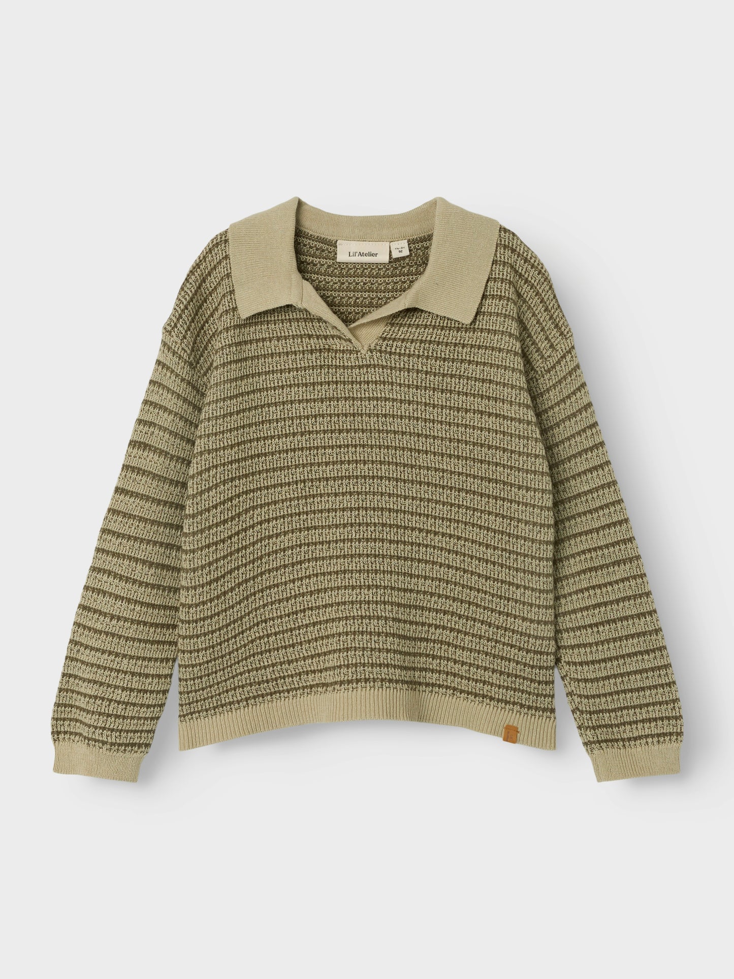 Lil Atelier Mini | Barker Strikket Pengenser - Moss Gray