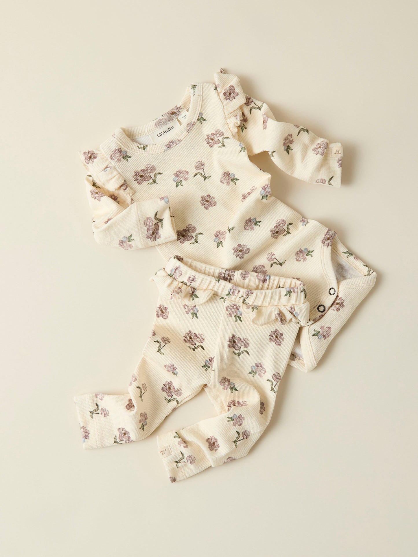 Lil Atelier Baby | Gavo Slim Body - Turtledove Peony