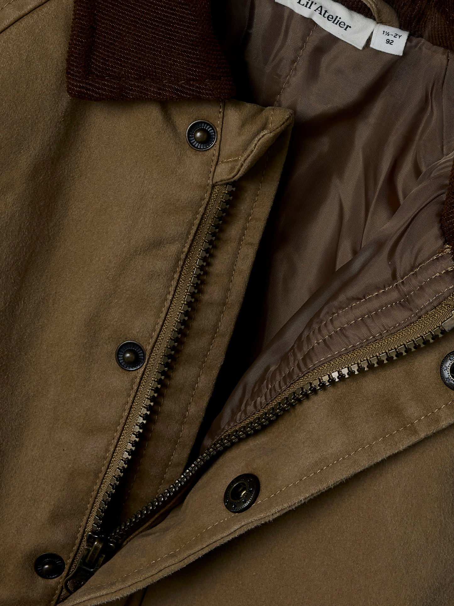 Lil Atelier Mini | Noro Loose Unisex Jacket - Petrified Oak