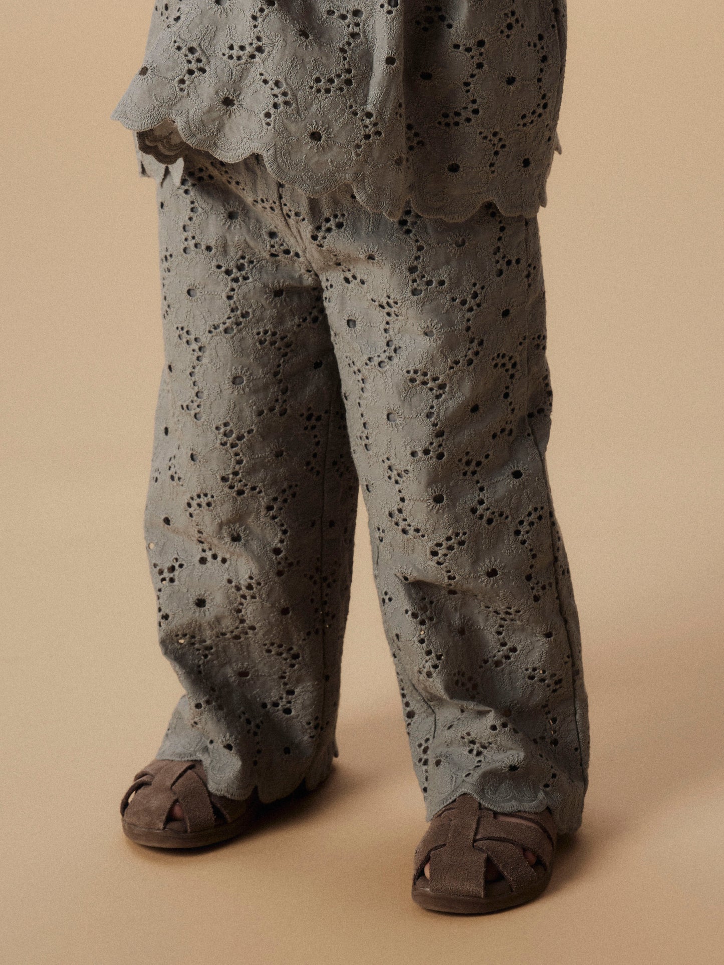 Lil Atelier Mini | Dally Bomulls Bukse - Forest Fog
