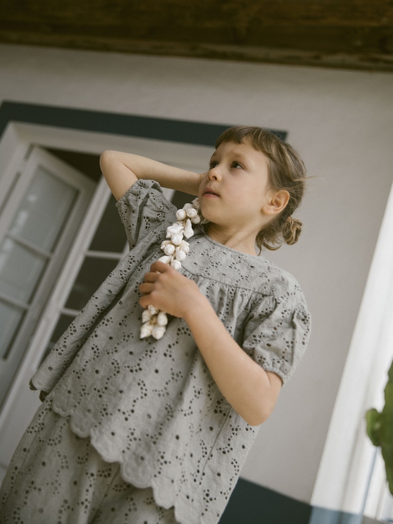 Lil Atelier Mini | Dally Loose Shirt - Forest Fog