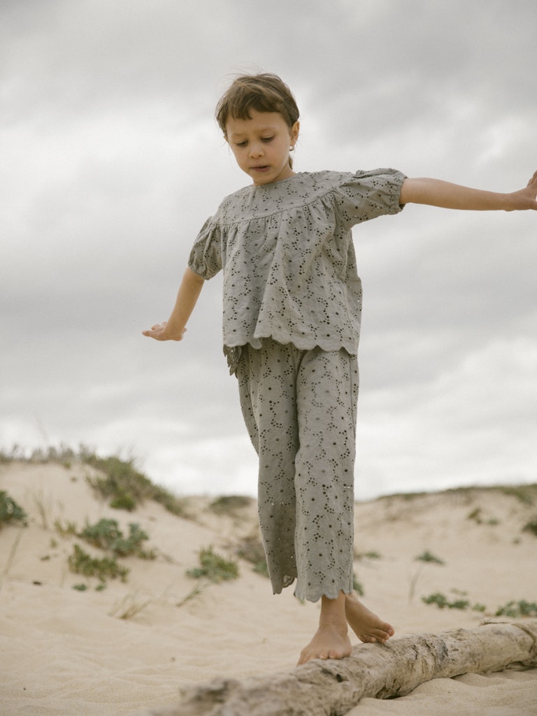 Lil Atelier Mini | Dally Loose Shirt - Forest Fog