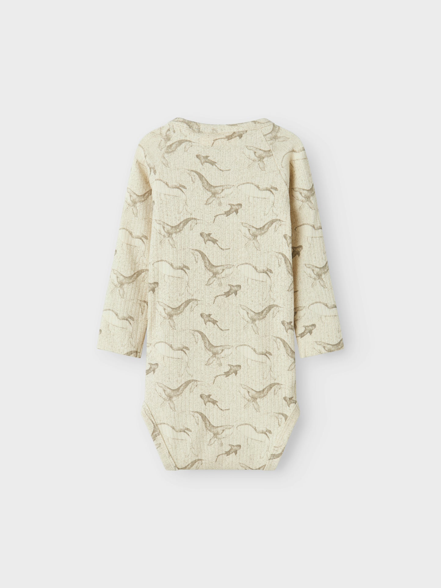 Lil Atelier Baby | Gio bomulls body - Turtledove Whale