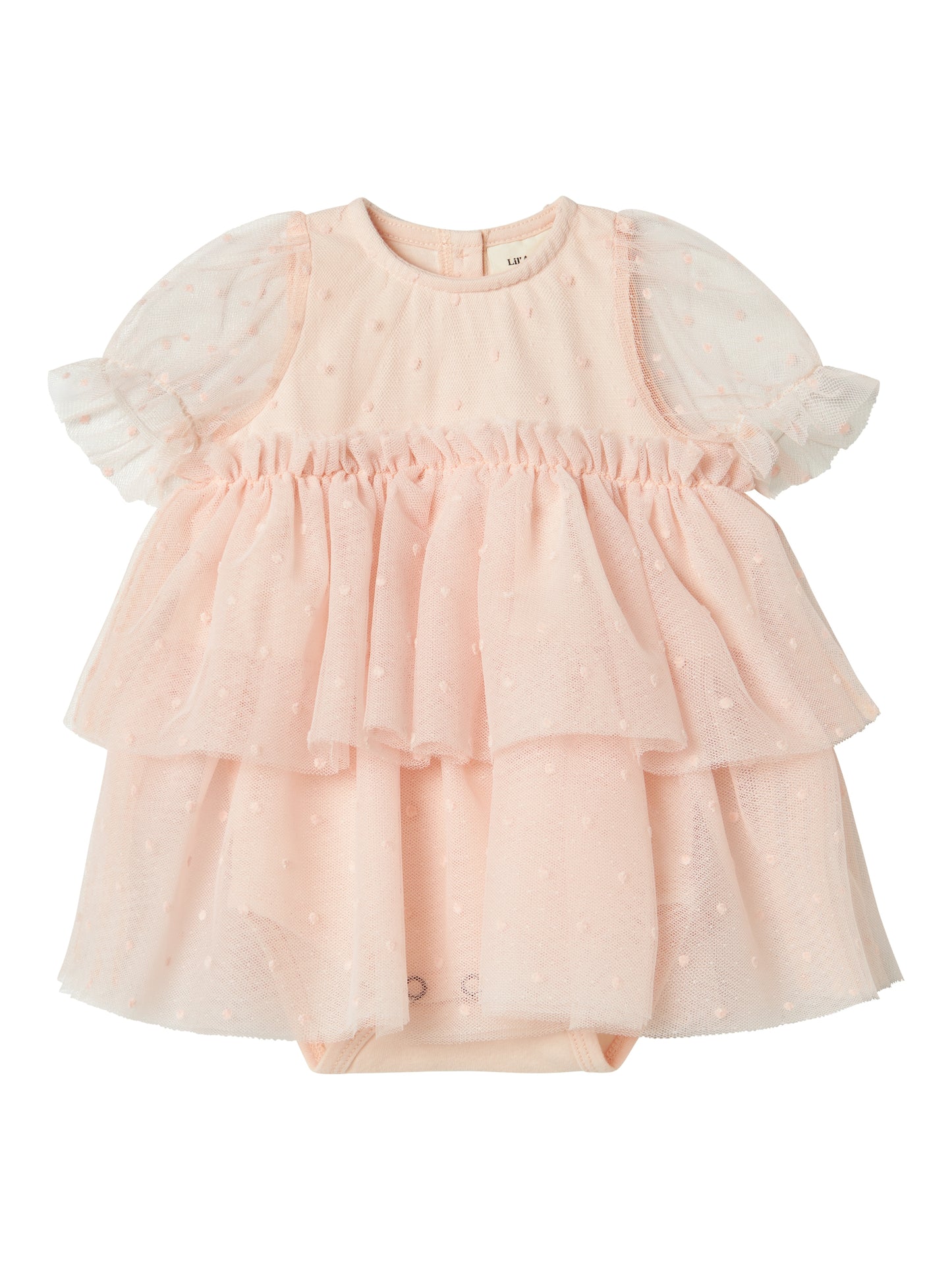 Lil Atelier Baby | Frilla Tulla kjole - Peach Blush