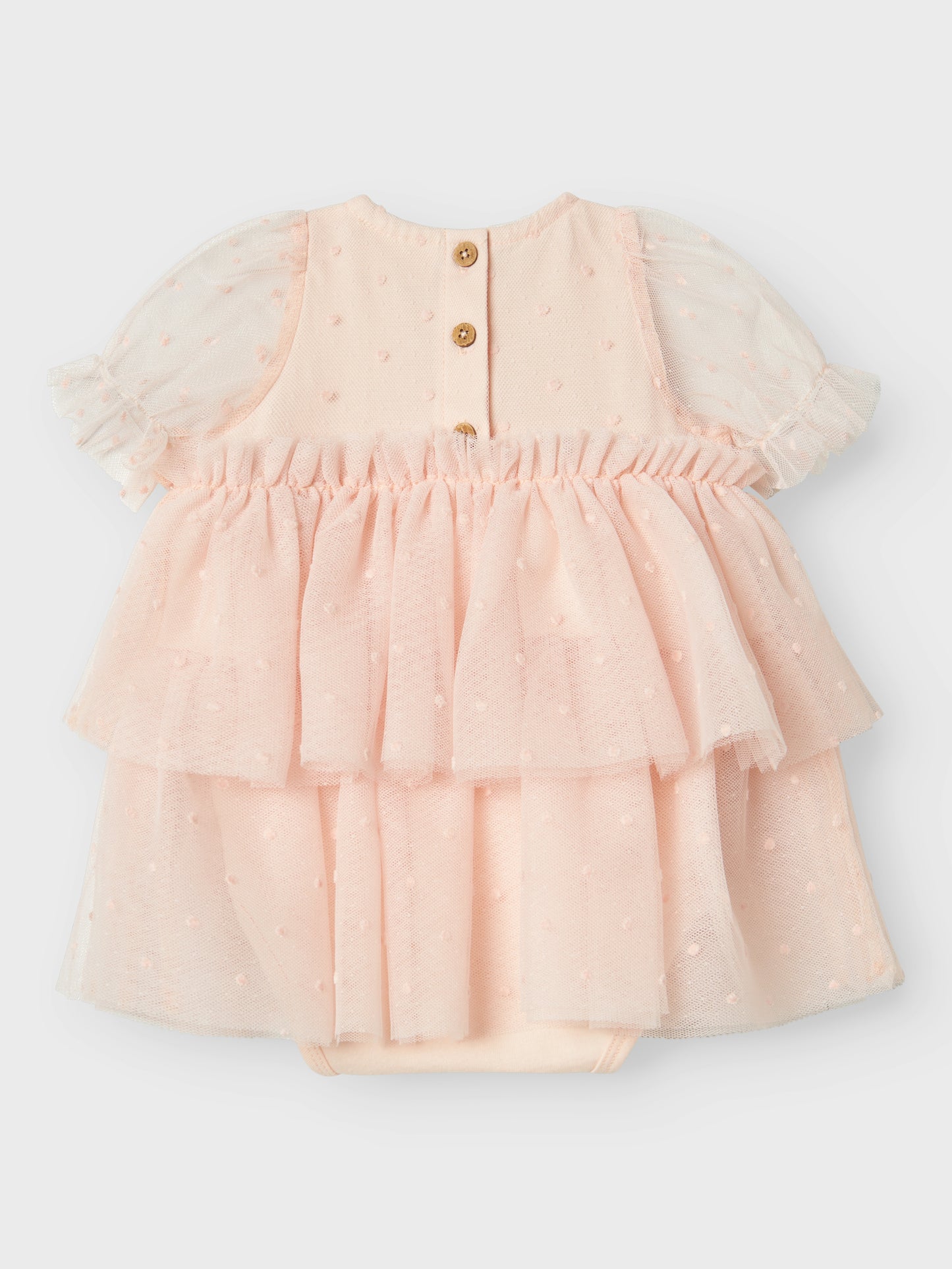 Lil Atelier Baby | Frilla Tulla kjole - Peach Blush
