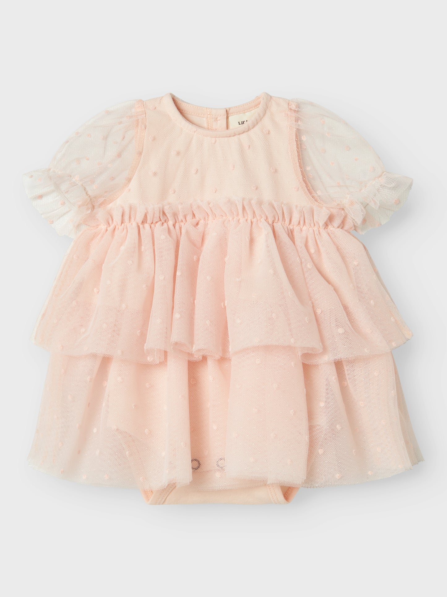 Lil Atelier Baby | Frilla Tulla kjole - Peach Blush