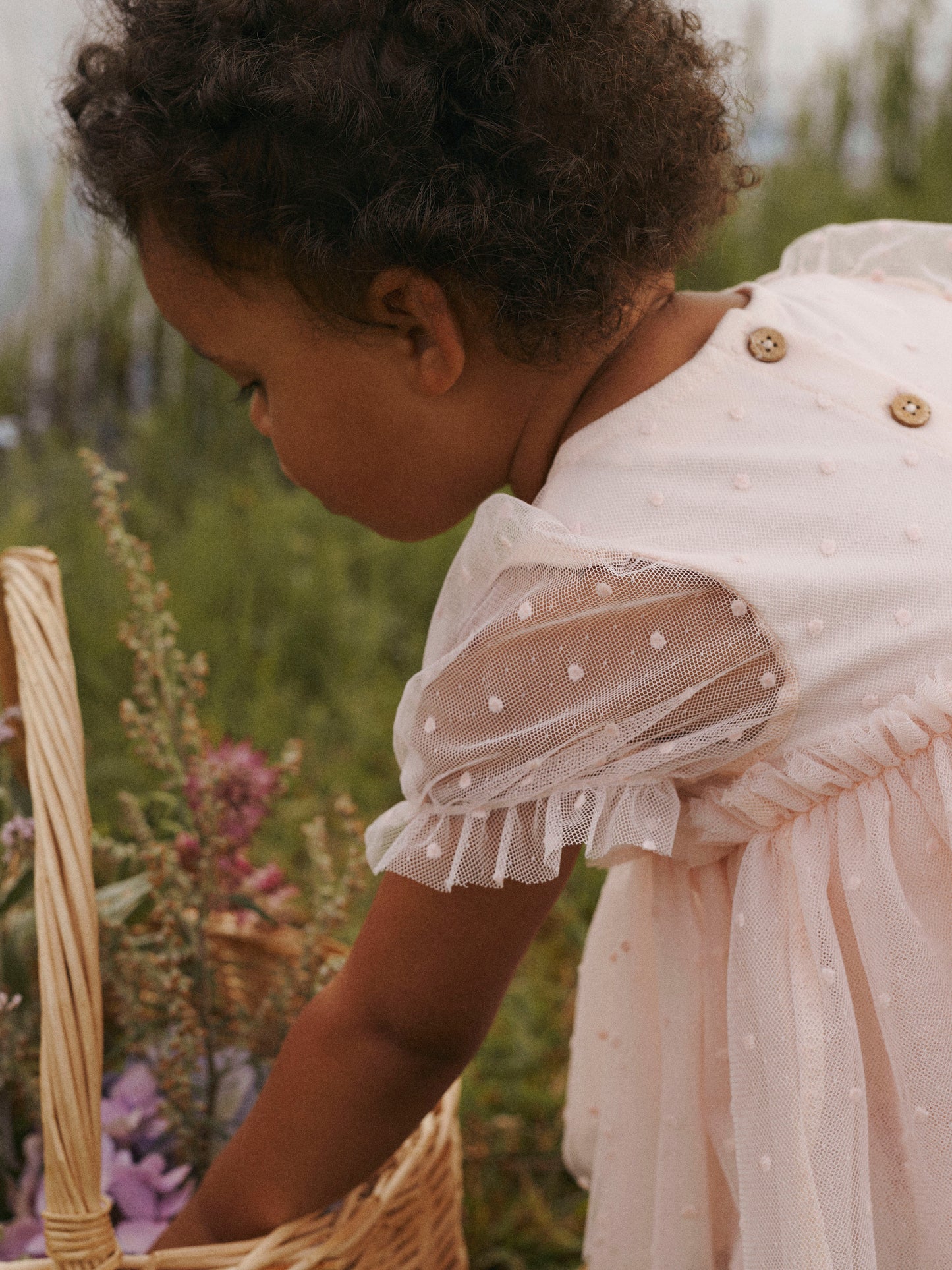 Lil Atelier Baby | Frilla Tulla kjole - Peach Blush