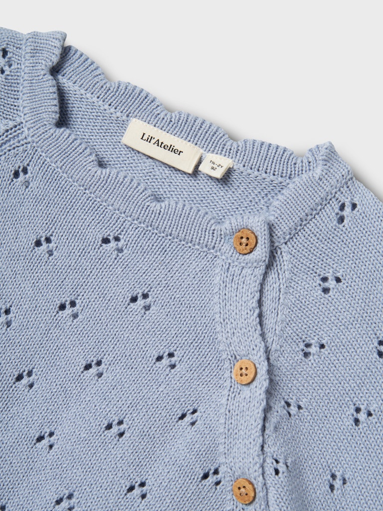 Lil Atelier Mini | Fjola Knit - Zen Blue