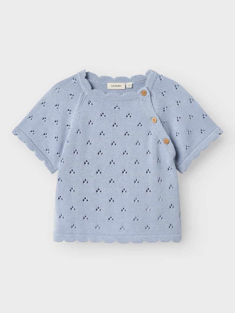 Lil Atelier Mini | Fjola Knit - Zen Blue