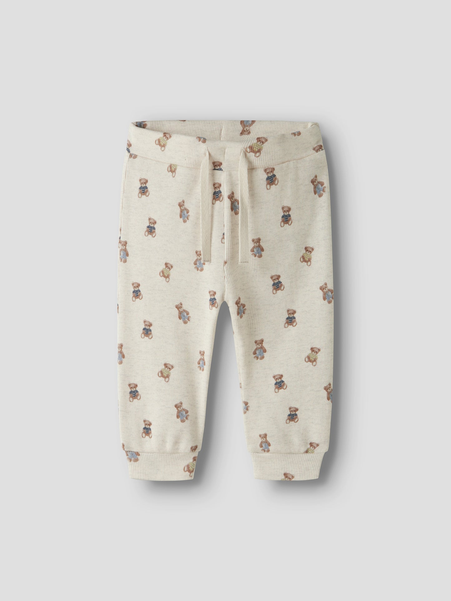 Name it Baby | Stretchy Bomullsbukse - Peyote Melange Bamse