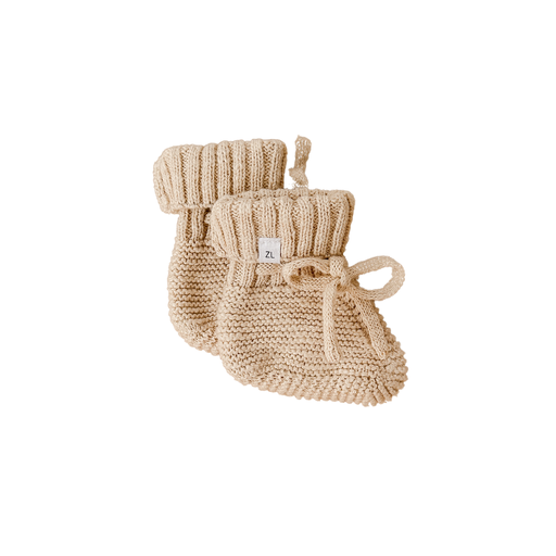 Ziggy Lou | Strikket Tøfler - Wheat