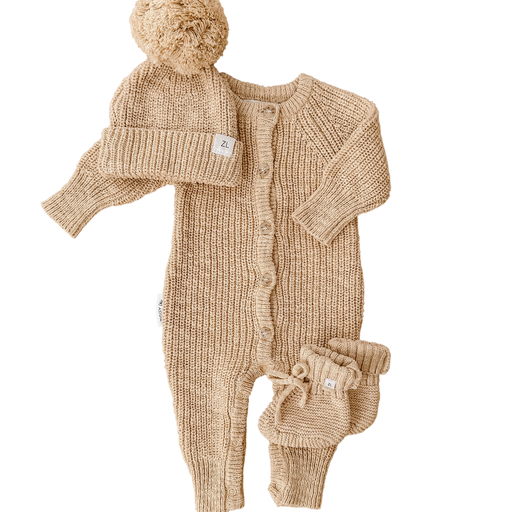 Ziggy Lou | Strikket Tøfler - Wheat