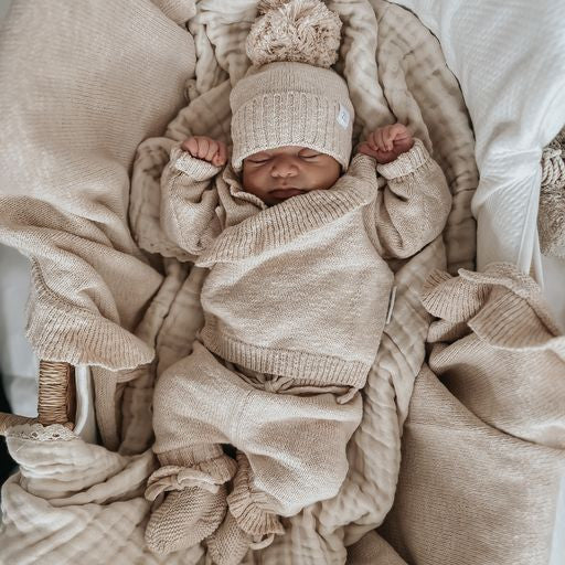 Ziggy Lou | Strikket Omslagsjakke - Shell Frill