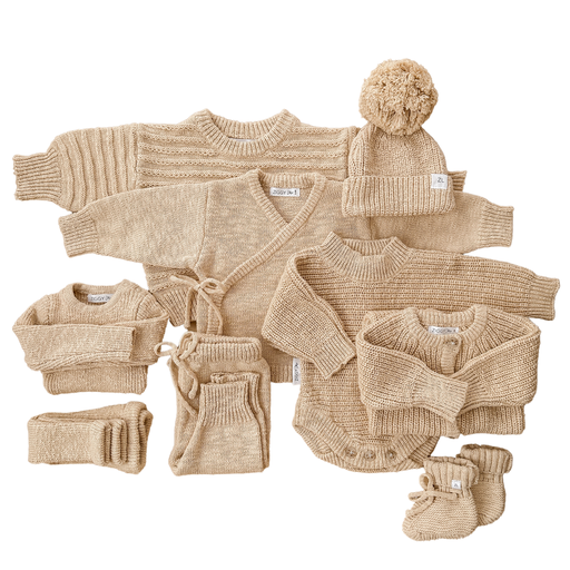 Ziggy Lou | Strikket Tøfler - Wheat