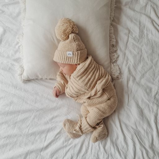 Ziggy Lou | Strikket Leggings - Wheat