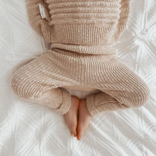 Ziggy Lou | Strikket Leggings - Wheat